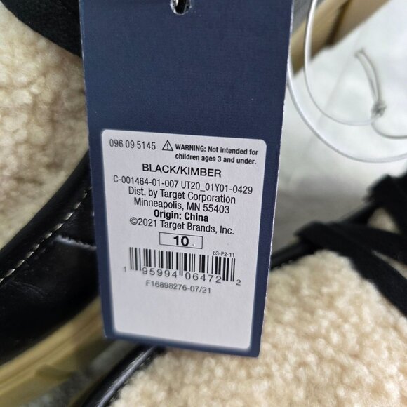 Womens Universal Threads Black & Biege Kimber Sherpa Tongue Boots Memory Size 10 - Picture 3 of 11